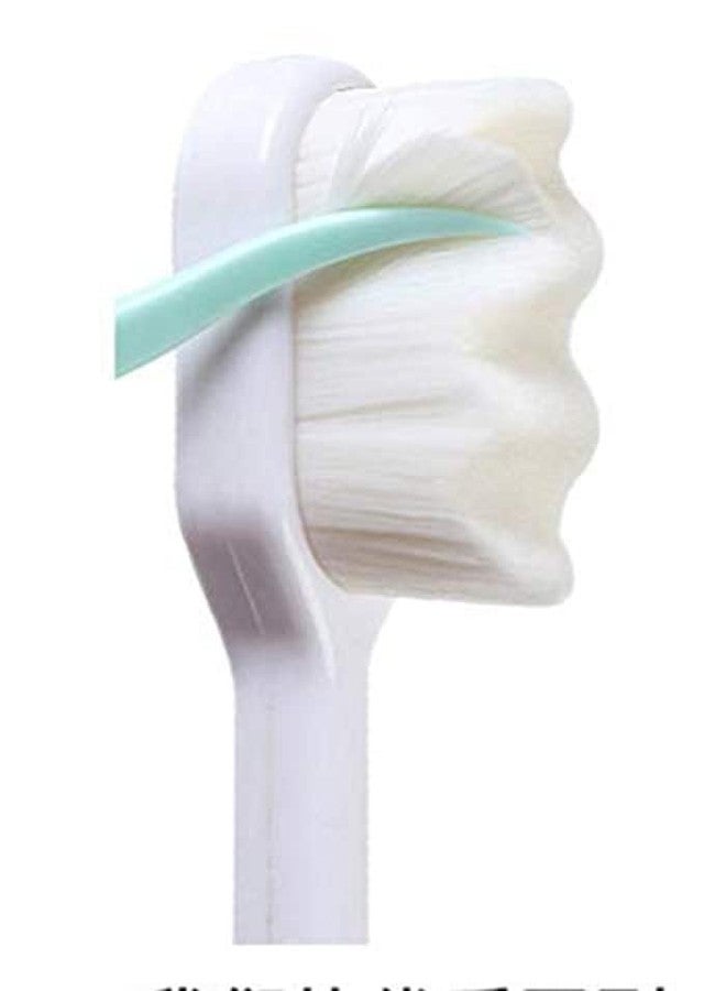 BUNTYCHIKU MART Brush - Toothbrush Extra Soft | Nano Bristles With Tongue Cleaner | Slim Soft | Cavity Defense | Zig-Zag Sensitive Soft | Anti-Bacterial (2 Pcs Black & White) - Image 3